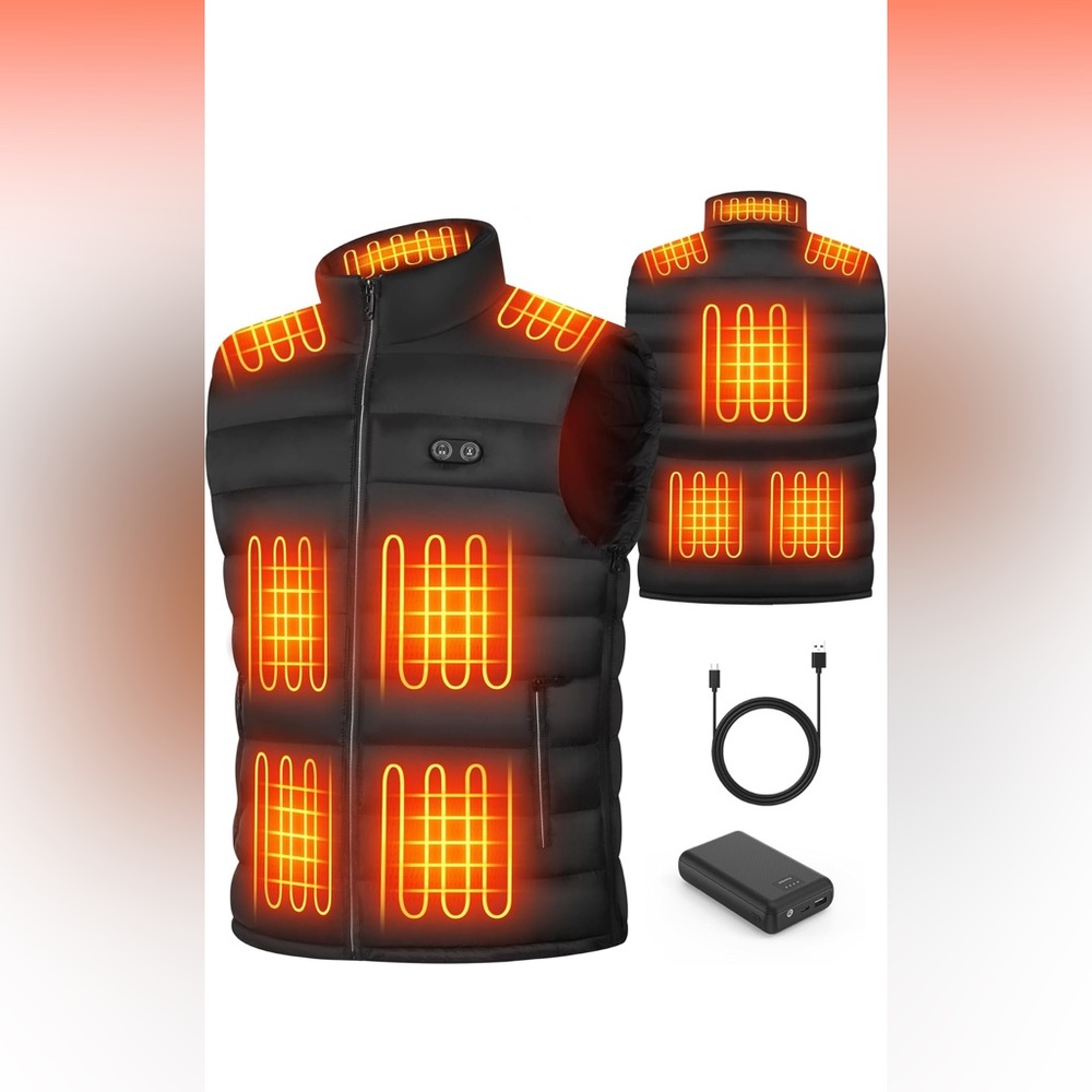 Heated Vest for Men, Heated Puffer Vest